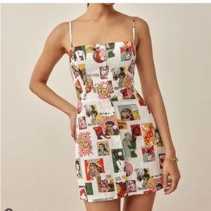 Reformation Huckleberry Linen Dress